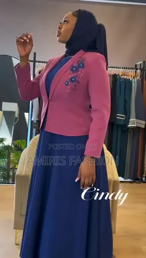 Quality and Unique Long Flare Gown With Jacket