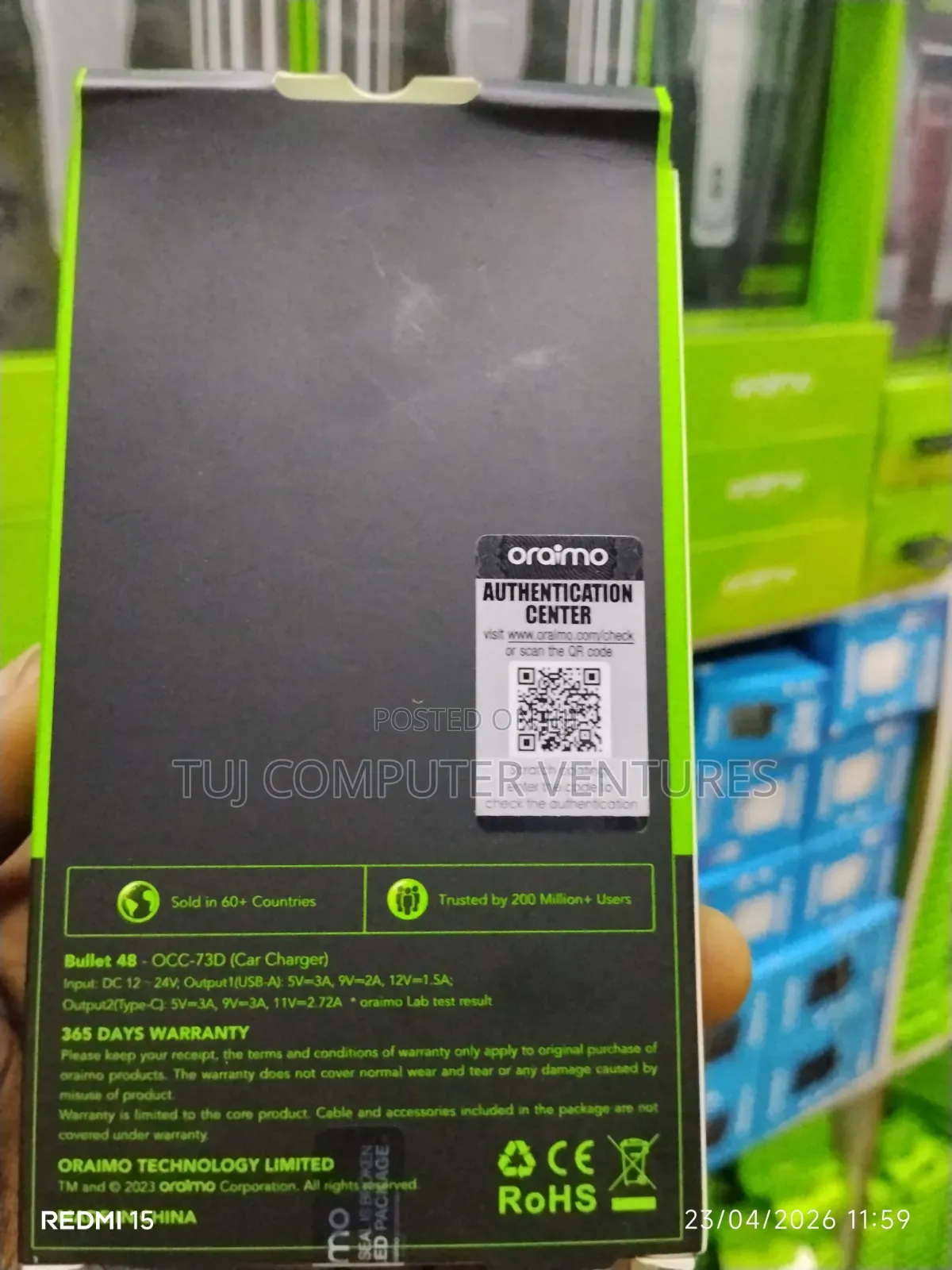 Oraimo Bullet 48 Occ-73d