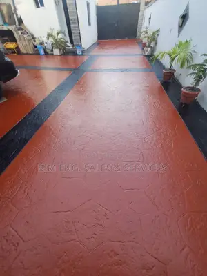 Dark Blown and Black, Color Hardner, Concrete Floors, Acrylic Sealant