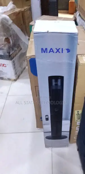 New Maxi 40-Inch Black Tower Fan With Oscillation