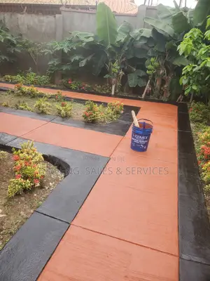 Black and Brown Floor, Acrylic Sealant Paint