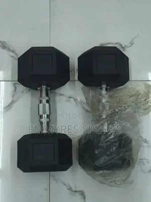 Pair of 10kg Hexagon Dumbbells