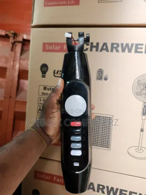 Charweek Solar Rechargeable Fan Without Remote