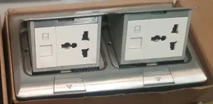 13a Twin With Rj45 Floor Socket