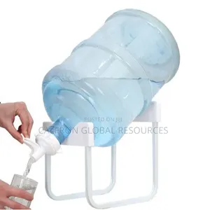 Table Top Water Bottle Dispenser Stand With White Lid