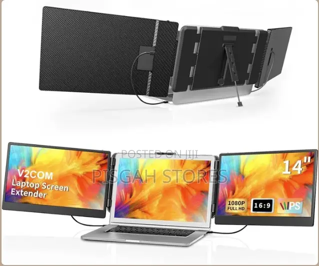 V2com Triple Laptop Screen Extender 14'' S2