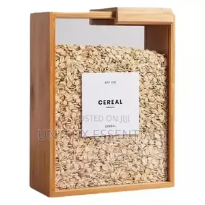 Bamboo Dry Food Pantry Cereal Dispenser