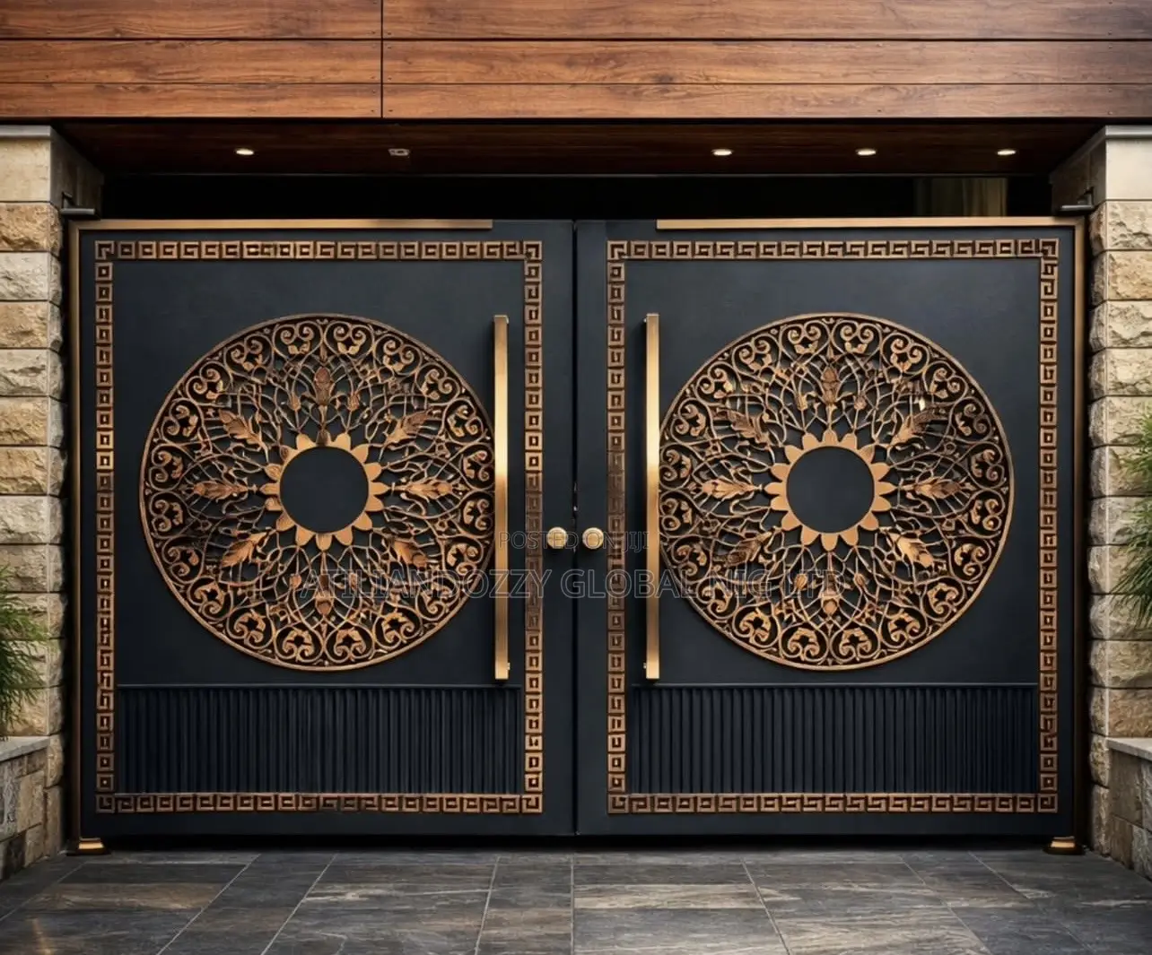 Wrought Iron Enterance Gate