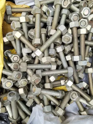1.1/8x200 Cadmium Plated Stud Bolt and Nut