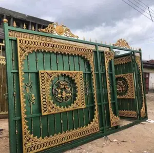 Wrought Iron Sliding D Gate