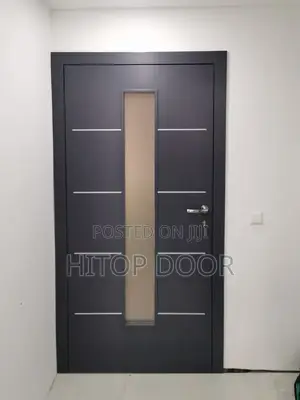 Wenge HDF Glass Door With Frame and Architrave