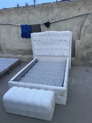 4.5 X6 Bedframe and Ottoman