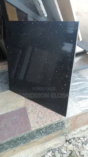 Quality Quartz Tiles 70cm X 70cm X 12mm (Black)