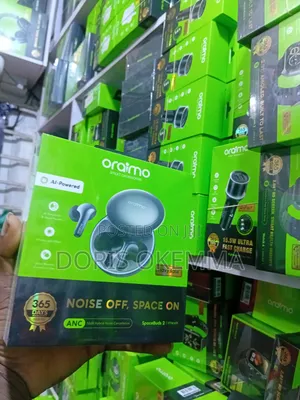 Oraimo Spacebuds 2 (Otw-631) 52db Hybrid Anc Earbuds - 45hr Battery 