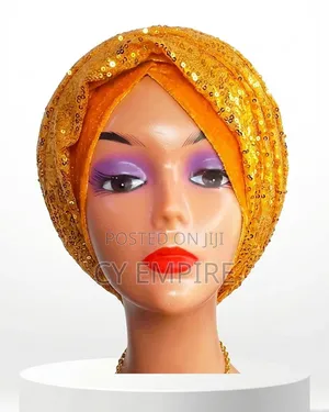 Lux Sequin Turban Wrap