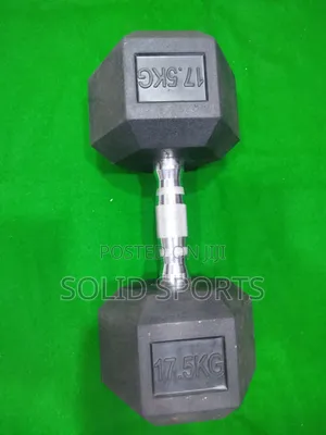 35 Kg Hexagon Dumbbells (17.5kg + 17.5kg =35kg)