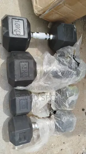 Set of 50kg Hexagon Dumbbell (15kg X 2 and 10kg X 2 =50kg)