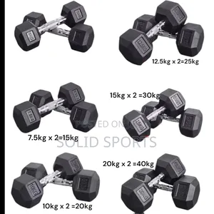 110kg Set of Hexagon Dumbbell