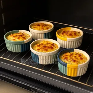 4" Ceramic Ramekin Color Baking Cup -6pcs