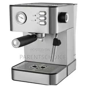Hoffmans Hm-686 Electric Espresso Coffee Maker Machine - Silver