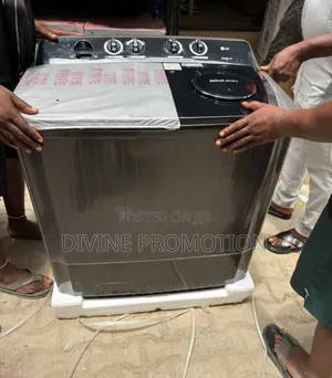 9kg Lg Wash and Spin, Semi Automatic Washing Machine, Dark Gray Color
