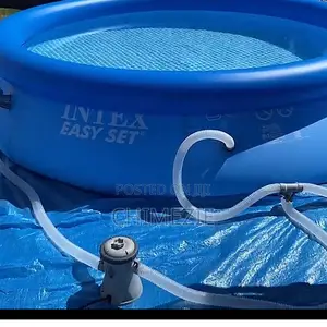 Intex Easy Set Inflatable Pool 8ft X 24in With Water Filter Machine