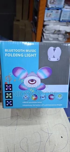 Bluetooth Music Folding Light (Rgb Led Ceiling Bulb Speaker)