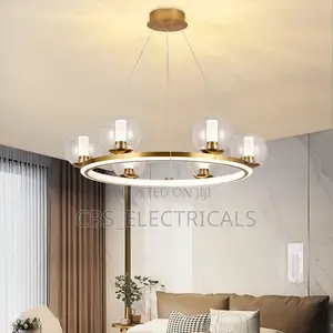 Modern Gold Halo Chandelier
