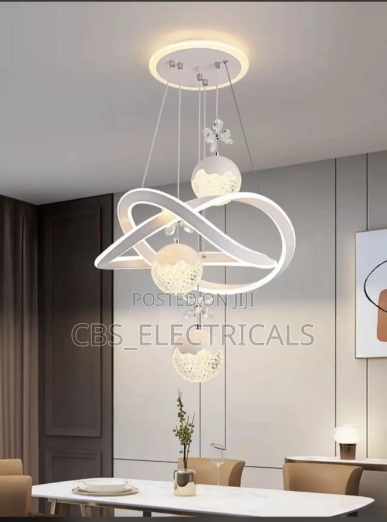 Modern Sunburst Chandelier