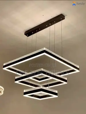 Modern Tiered Square Led Chandelier