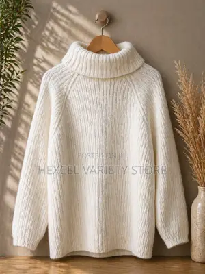 Old Navy White Knitted Sweatshirt