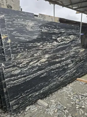 Ivory Black Granite Slabs