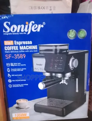 Sonifer 2 In 1 Expresso Coffee Machine With Coffee Grinder