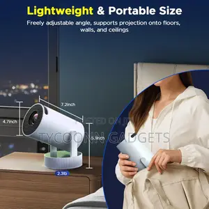 Rechargeable Smart Android Projector Outdoor Movie Projector,Wifi6