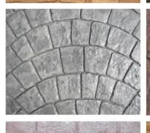 Grey Stamped Concrete, Acrylic Sealant, Water Proof