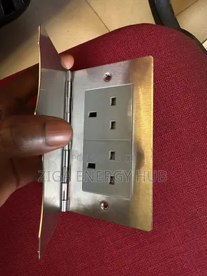 Floor Stainless Double Socket