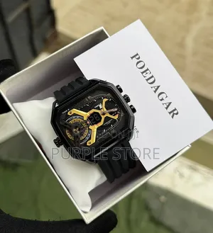 Poedagar Multi Time Digital and Analog Time Display-Watch