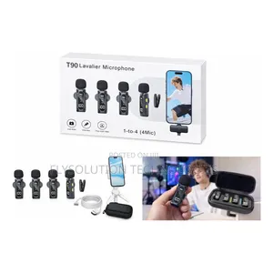 T90 4-in-1 Wireless Lavalier Microphone