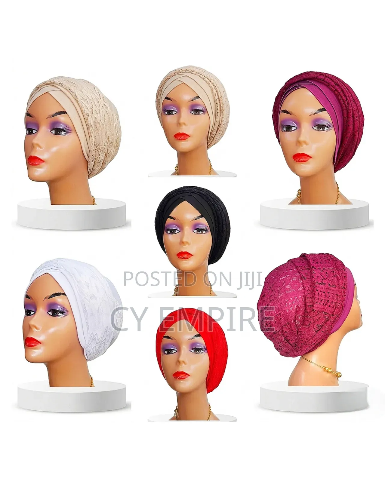 Chantilly Lace Turban Wrap