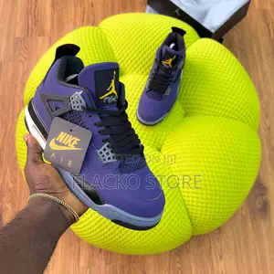 Original Los Angeles Lakers X Air Jordan 4 Retro Lakeshow Sneakers