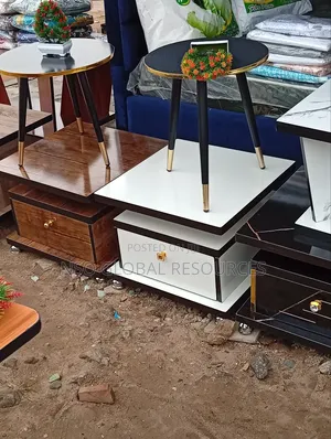 Box Center Table With Drawers