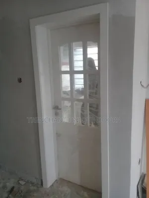 Hdf Glass Door With Frame And Acytrave Keylock And Installation