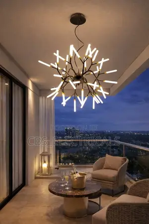 Modern Starburst Sputnik Chandelier