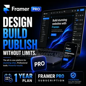 Framer Pro Subscription 12 Months (1 Year Subscription)