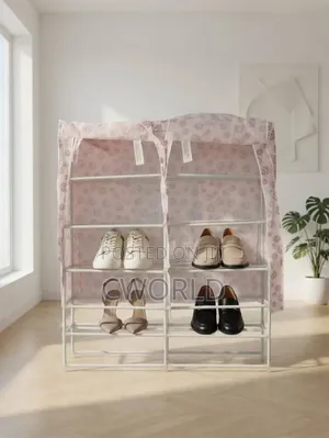 Dust Proof Multi-Tier Fabric Shoe Rack
