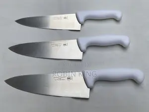 Bakers and Chefs Wide Blade 8 Inches Chef Knife Set of 3