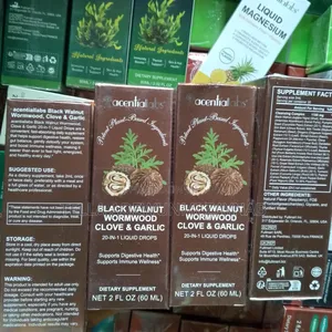 Wormwood, Black Walnut Hull Cloves 16in 1 Liquid for Parasite Cleanse