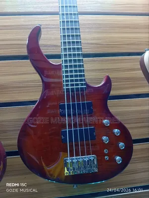 24frets Strinberg 5-Strings Bass Guitar Active Red Colour With Quality