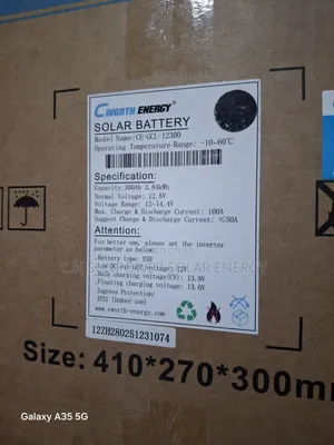 3.8kwh/12v Cworth-Ion Lithium-Iron Battery