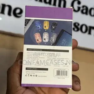 Transparent Rechargeable Wireless Bluetooth Mouse